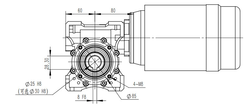 耐高低溫蝸輪蝸桿減速機